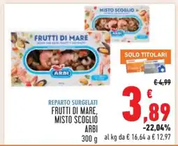 Conad Frutti di Mare, Misto Scoglio Arbi offerta