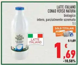 Conad Latte Italiano Conad Verso Natura offerta