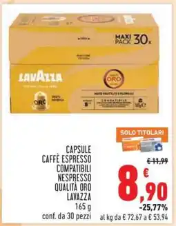 Conad Lavazza Capsule offerta
