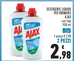 Conad DETERGENTE LIQUIDO PER PAVIMENTI AJAX offerta