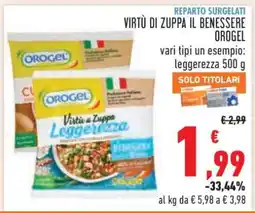 Conad Virtù di Zuppa Il Benessere Orogel offerta