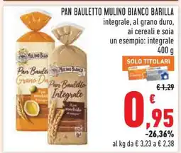 Conad PAN BAULETTO MULINO BIANCO BARILLA offerta