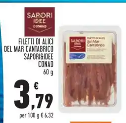 Conad Filetti di Alici del Mar Cantabrico Sapori&Idee Conad offerta