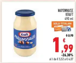 Conad Mayonnaise Kraft offerta