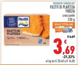 Conad Filetti di Platessa Frosta offerta