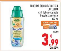 Conad Profumo per Bucato Elixir Coccolino offerta