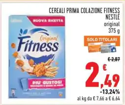 Conad CEREALI PRIMA COLAZIONE FITNESS offerta