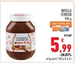 Conad NUTELLA FERRERO offerta