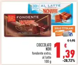 Conad Cioccolato Novi offerta