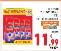Conad DETERSIVO PER LAVASTOVIGLIE PRIL offerta
