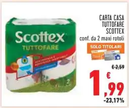 Conad CARTA CASA TUTTOFARE SCOTTEX offerta