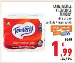 Conad Carta Igienica Kilometrica Tenderly offerta
