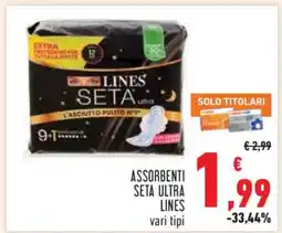 Conad Assorbenti Seta Ultra Lines offerta
