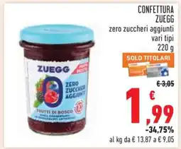 Conad Confettura ZUEGG offerta