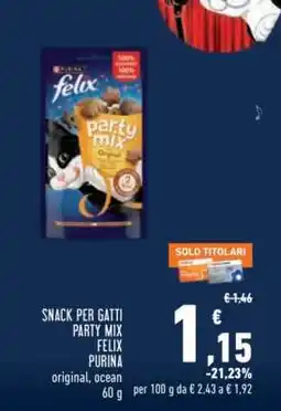 Conad Snack per gatti Party Mix offerta