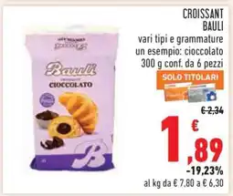 Conad Croissant Bauli offerta