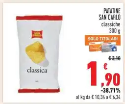 Conad PATATINE SAN CARLO CLASSICHE offerta