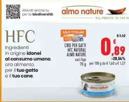 Conad Cibo per gatti HFC Natural Almo Nature offerta