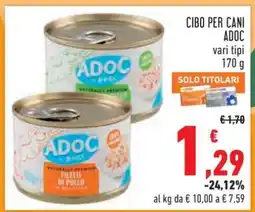 Conad CIBO PER CANI ADOC offerta