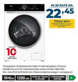 Sinergy Lavatrice offerta