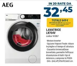 Sinergy Lavatrice AEG LR704V offerta