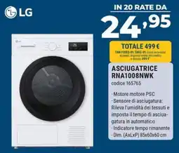 Sinergy Asciugatrice LG offerta