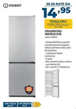 Sinergy Frigorifero Indesit offerta