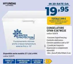 Sinergy Hyundai congelatore offerta