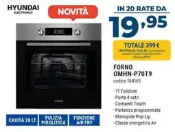 Sinergy Forno Hyundai OMHN-P70T9 offerta