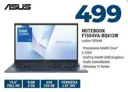 Sinergy ASUS Notebook F1504VA-BQ612W offerta