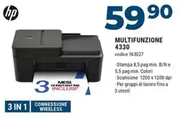Sinergy Hp multifunzione 4330 offerta