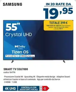 Sinergy Samsung Smart TV 55U7000 offerta