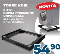 Sinergy Kit di sovrapposizione universale per lavatrice e asciugatrice Torre Noir offerta