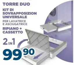 Sinergy Torre duo kit di sovrapposizione universale per lavatrice e asciugatrice offerta