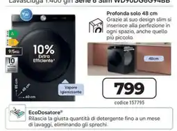 Sinergy Lavasciuga 9.5 kg Serie 6 Slim offerta