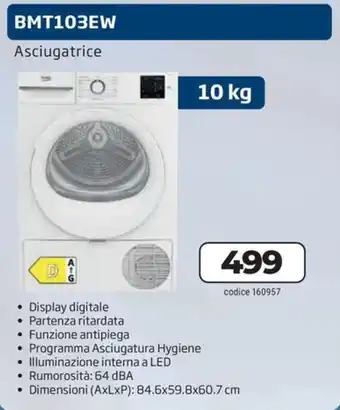 Asciugatrice BMT103EW