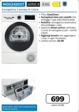 Sinergy Asciugatrice a pompa di calore offerta