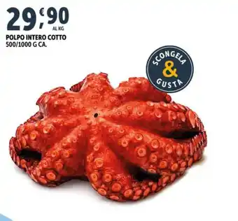 Polpo intero cotto