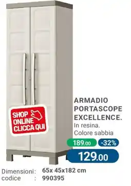 Cfadda Armadio portascope excellence offerta