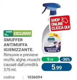 Cfadda Smuffer antimuffa igienizzante offerta
