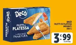 Deco Superfreddo Decò filetti di platessa offerta