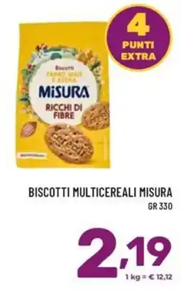 Il Centesimo Biscotti multicereali Misura offerta