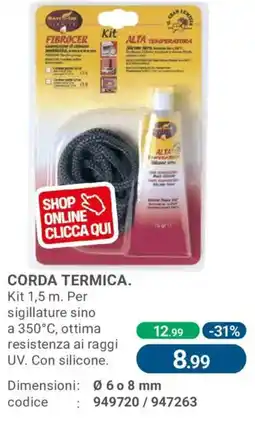 Cfadda Corda termica Fibrocer offerta