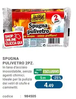 Cfadda Spugna pulivetro tutto fuoco offerta