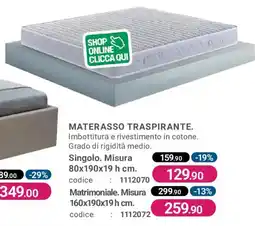 Cfadda Materasso traspirante offerta