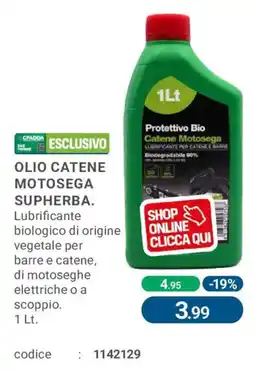 Cfadda Olio catene motosega supherba offerta