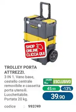 Cfadda Trolley porta attrezzi Stanley offerta