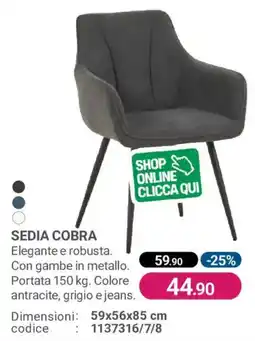 Cfadda Sedia Cobra offerta