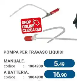 Cfadda Pompa per travaso liquidi offerta