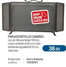 Cfadda Parascintille camino offerta